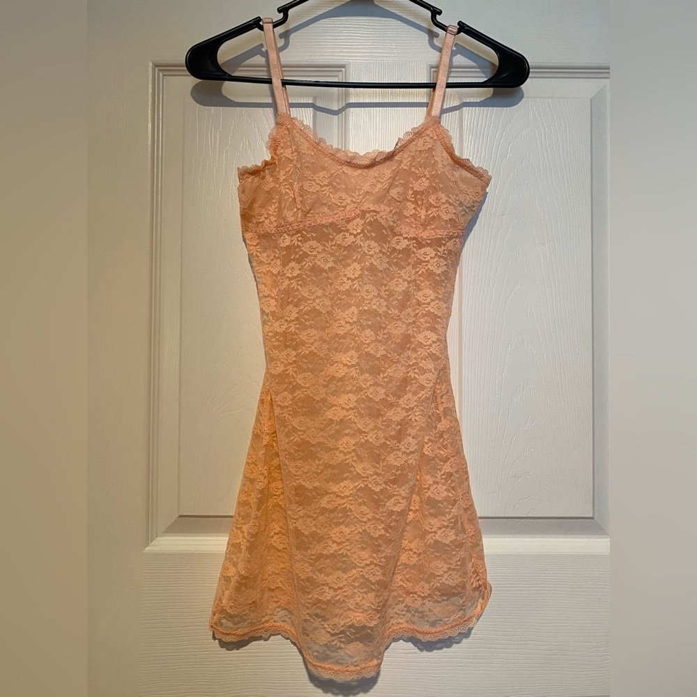 Forever 21 Peach Lace Chemise